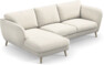 Madison Lux - 2-sits soffa med schäslong vänster - Vit