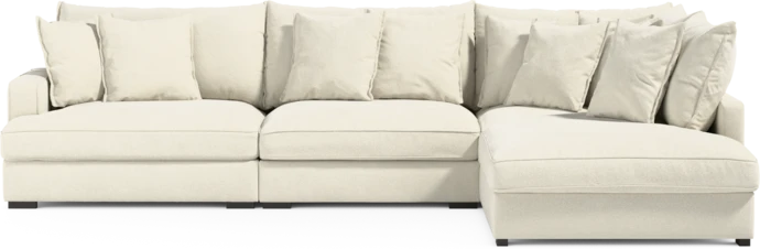 Rossi, 3-sits soffa med divan höger