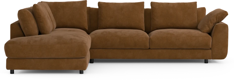Amie - 3-sits med divan vänster - Orange
