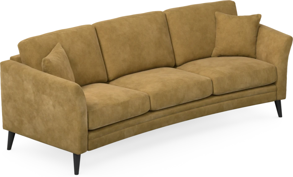 Eden - 3-sits soffa svängd - Gul