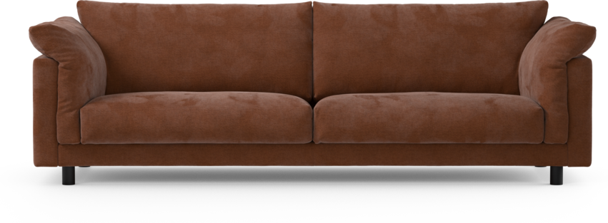 Cherrie - 4-sits soffa, fast klädsel - Orange