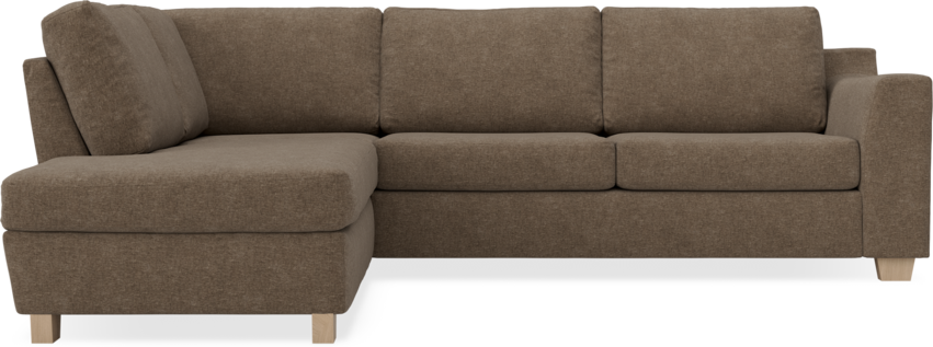 Friday - 2,5-sits soffa med divan vänster - Brun