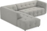 Bella - 3-sits soffa med divan vänster - Grå