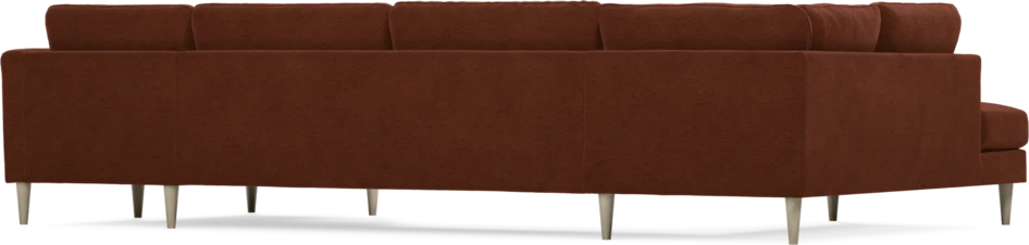 Bridge - 3-sits soffa med divan vänster och schäslong höger - Orange