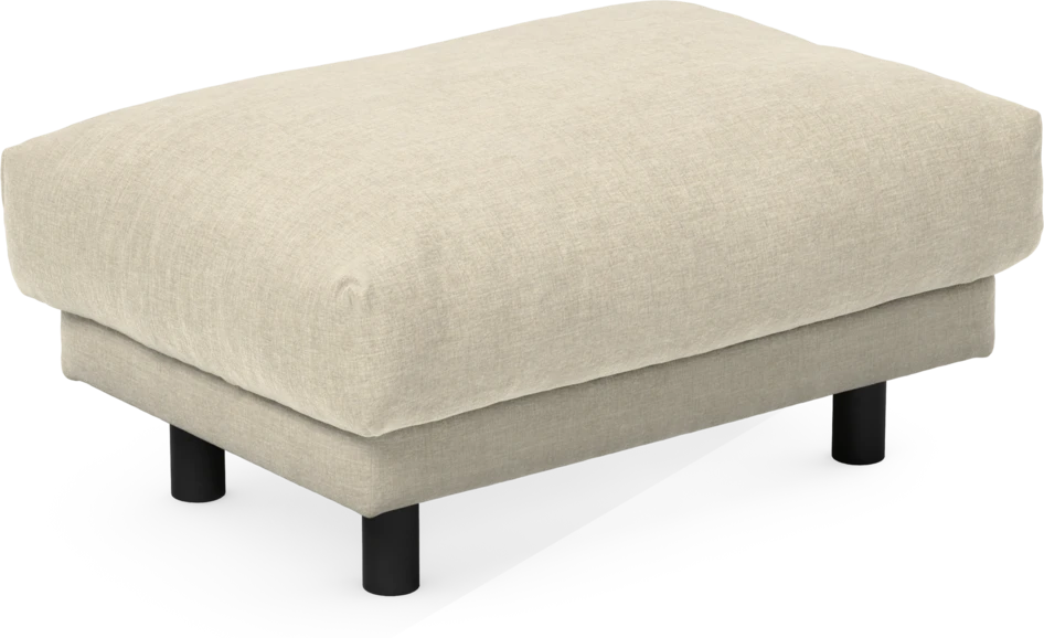 Cherrie - Fotpall 110, fast klädsel - Beige