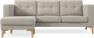 Rio - 3-sits soffa med schäslong vänster - Beige