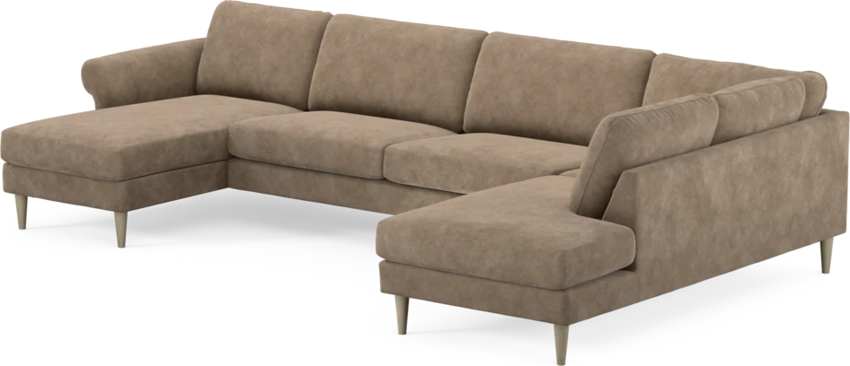 Bridge - 3-sits soffa med schäslong vänster och divan höger - Beige