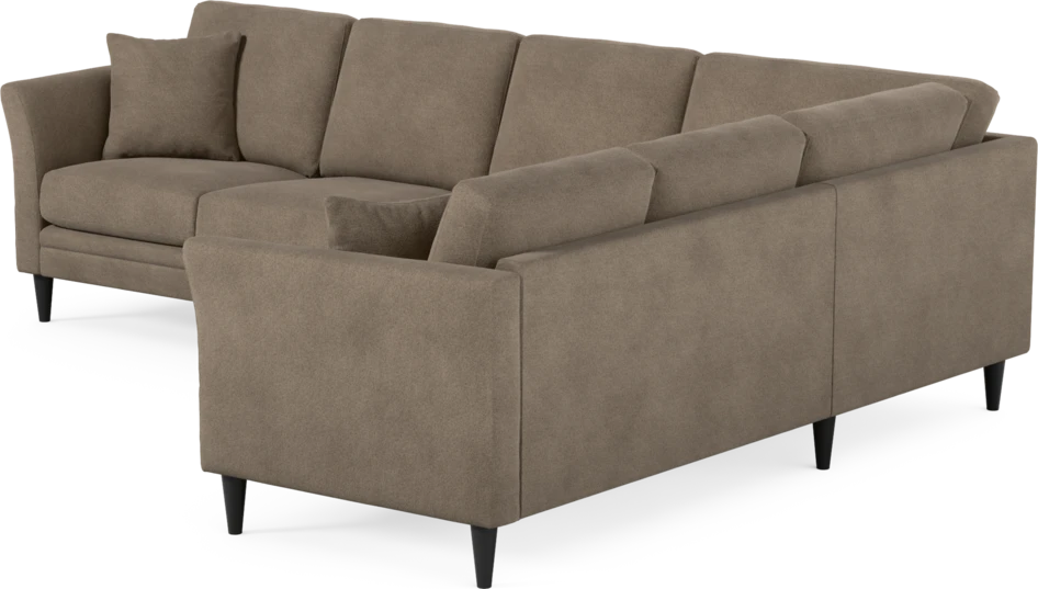 Eden - Hörnsoffa, 3+2-sits - Brun