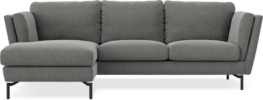 Madison Lux - 2-sits soffa med schäslong vänster - Grå