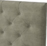 Delux Pikerad Låg - Sänggavel, 90-210 cm - Beige