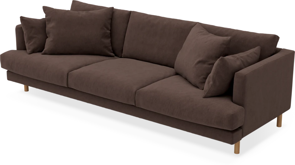 Harper - 4-sits soffa - Brun
