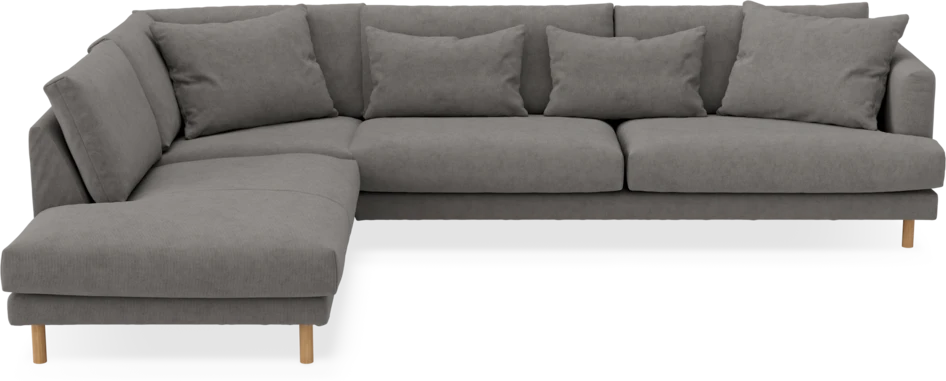 Harper - 3-sits soffa med divan vänster - Grå