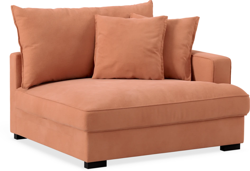 Rossi - 1,5-sits med armstöd höger - Orange