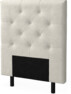 Delux Pikerad Låg - Sänggavel, 90-210 cm - Beige