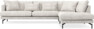 Harper - 3-sits soffa med divan höger - Grå