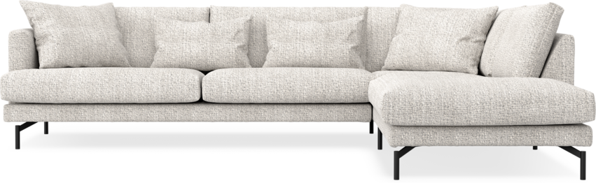 Harper - 3-sits soffa med divan höger - Grå