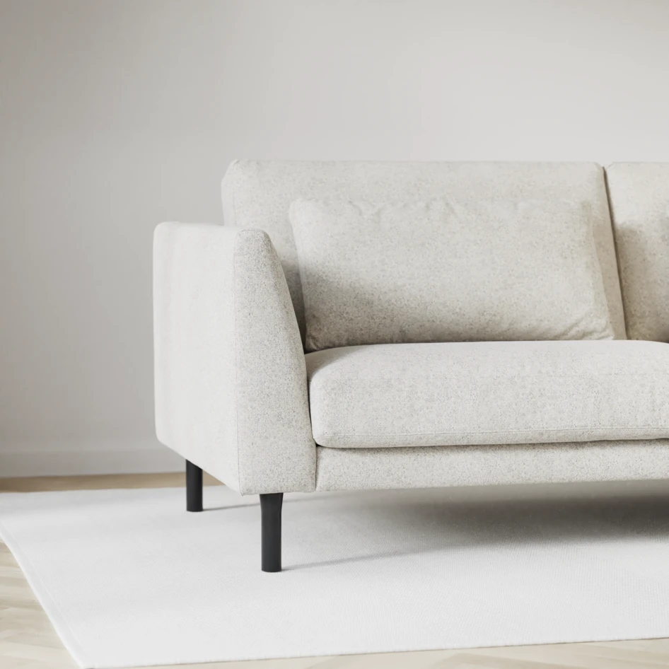 Willow - 3-sits soffa, fast klädsel - Beige
