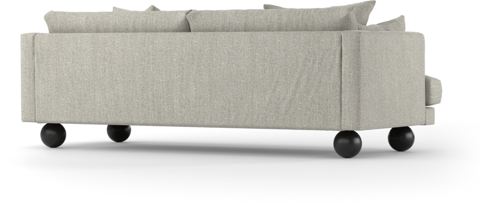 Harper - 3-sits soffa, hel dyna - Vit