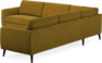 Bridge - Hörnsoffa, 3+3-sits - Gul