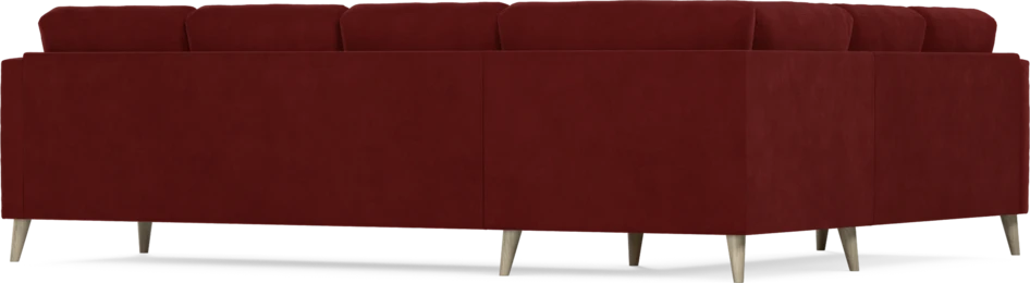 Eden - Hörnsoffa, 2+3-sits - Röd
