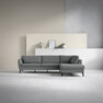 County - 2,5-sits soffa med divan höger - Grå