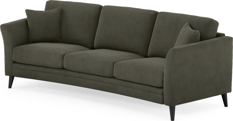 Eden - 3-sits soffa svängd - Grå