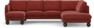 Madison Lux - 2-sits soffa med schäslong vänster och divan höger - Rosa