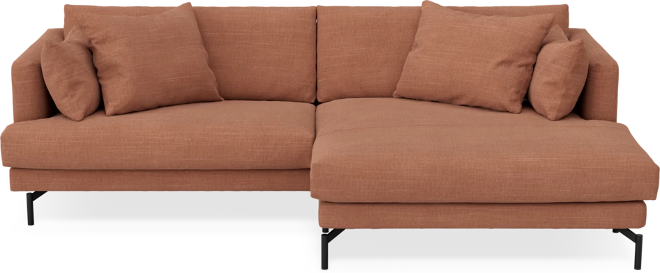 Harper - 4-sits med schäslong XL höger - Orange