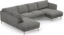 Madison Lux - 2-sits soffa med divan vänster och schäslong höger - Grå