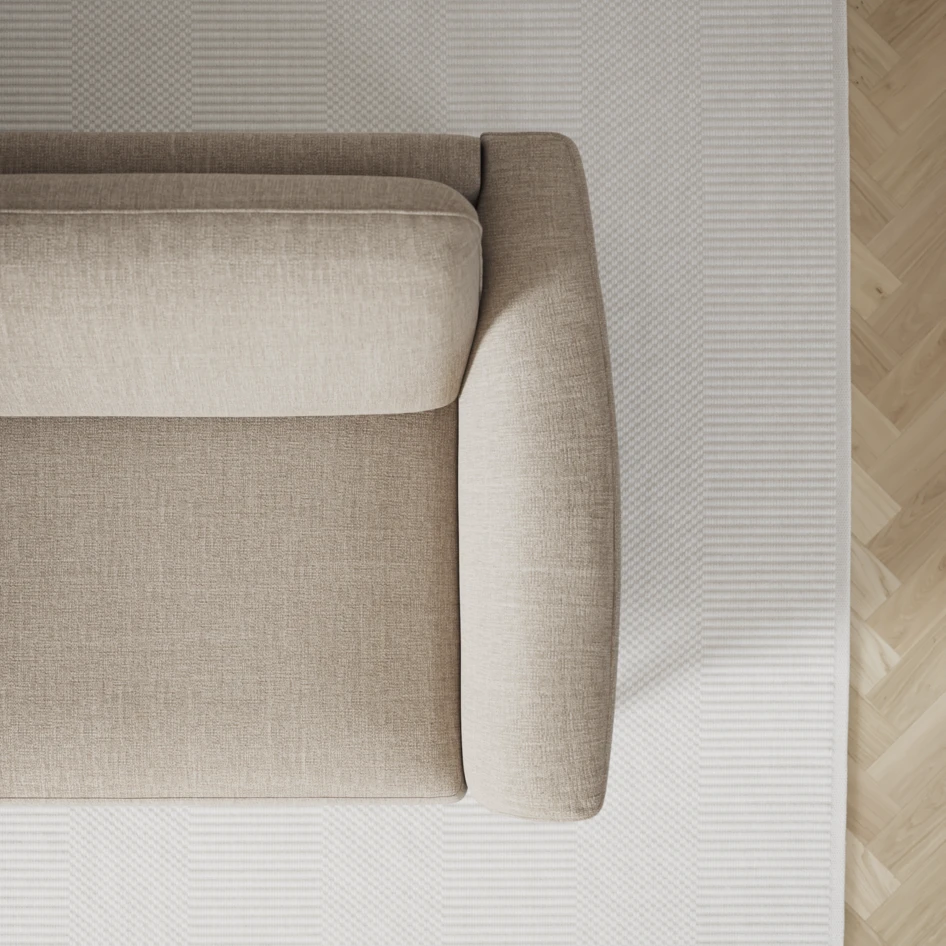 Bridge - Hörnsoffa, 3+3-sits - Beige