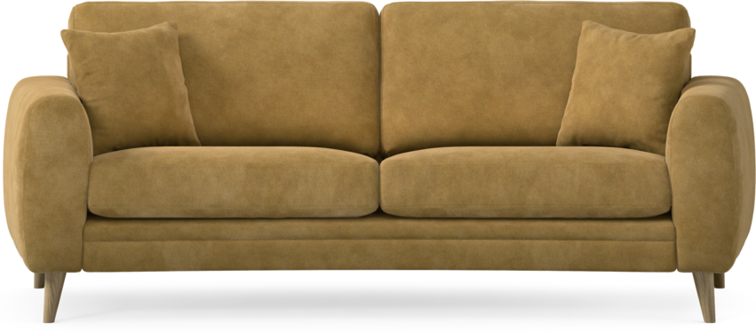 Eden - 2,5-sits soffa svängd - Gul