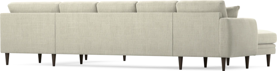 Eden - 3-sits soffa med schäslong vänster och divan höger - Beige