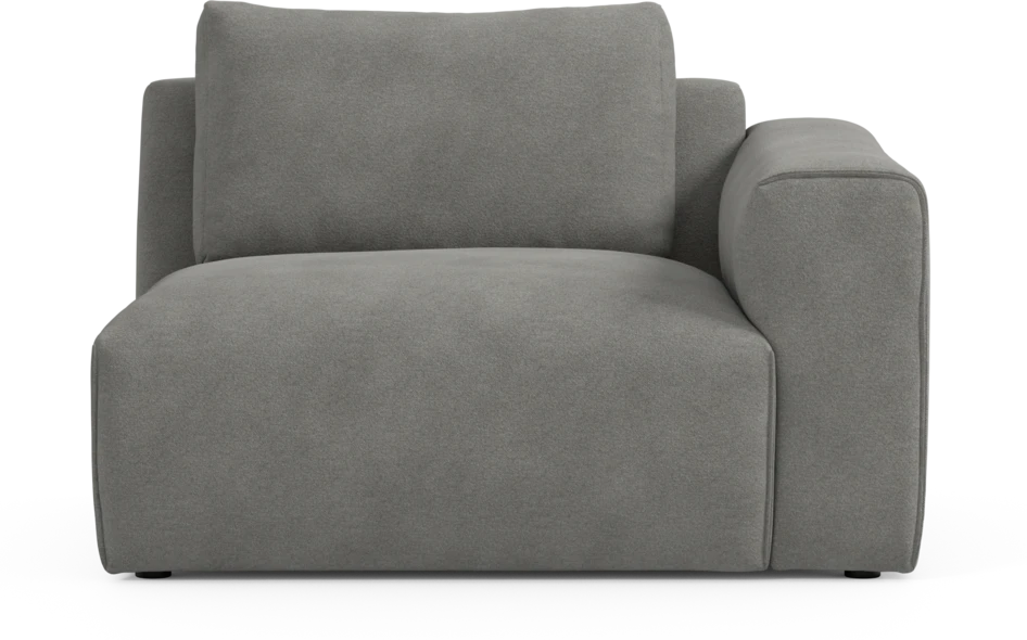 Free - 1,5-sits med armstöd höger - Grå
