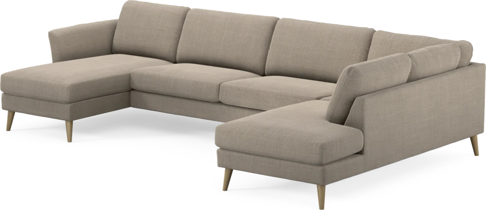 Bridge - 3-sits soffa med schäslong vänster och divan höger - Beige