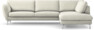 Madison Lux - 3-sits soffa med divan höger - Vit