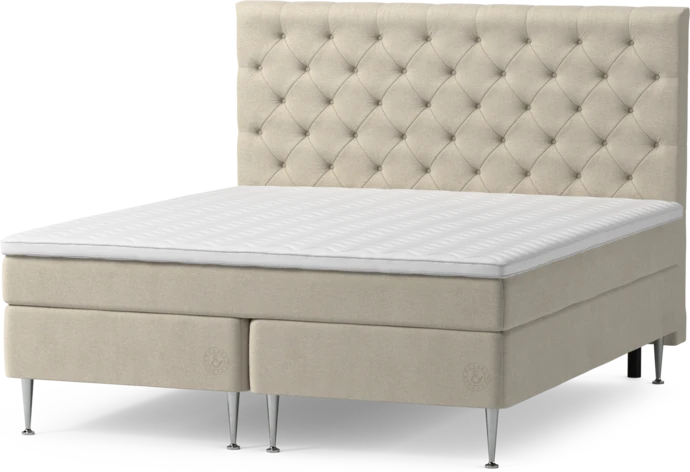 Asperö Comfort, Kontinentalsäng, dubbelsäng med bäddmadrass Comfort och sängben