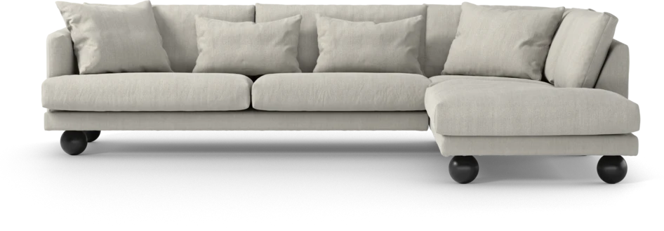 Harper - 3-sits soffa med divan höger - Beige