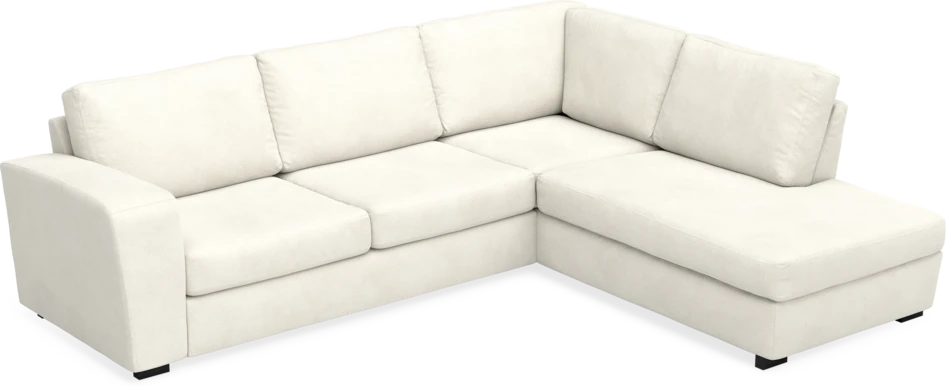 Friday - 2,5-sits soffa med divan höger - Vit