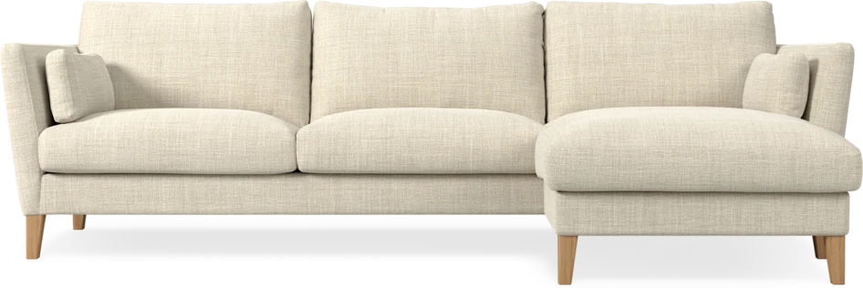 Winston - 3-sits soffa med schäslong, vändbar - Beige