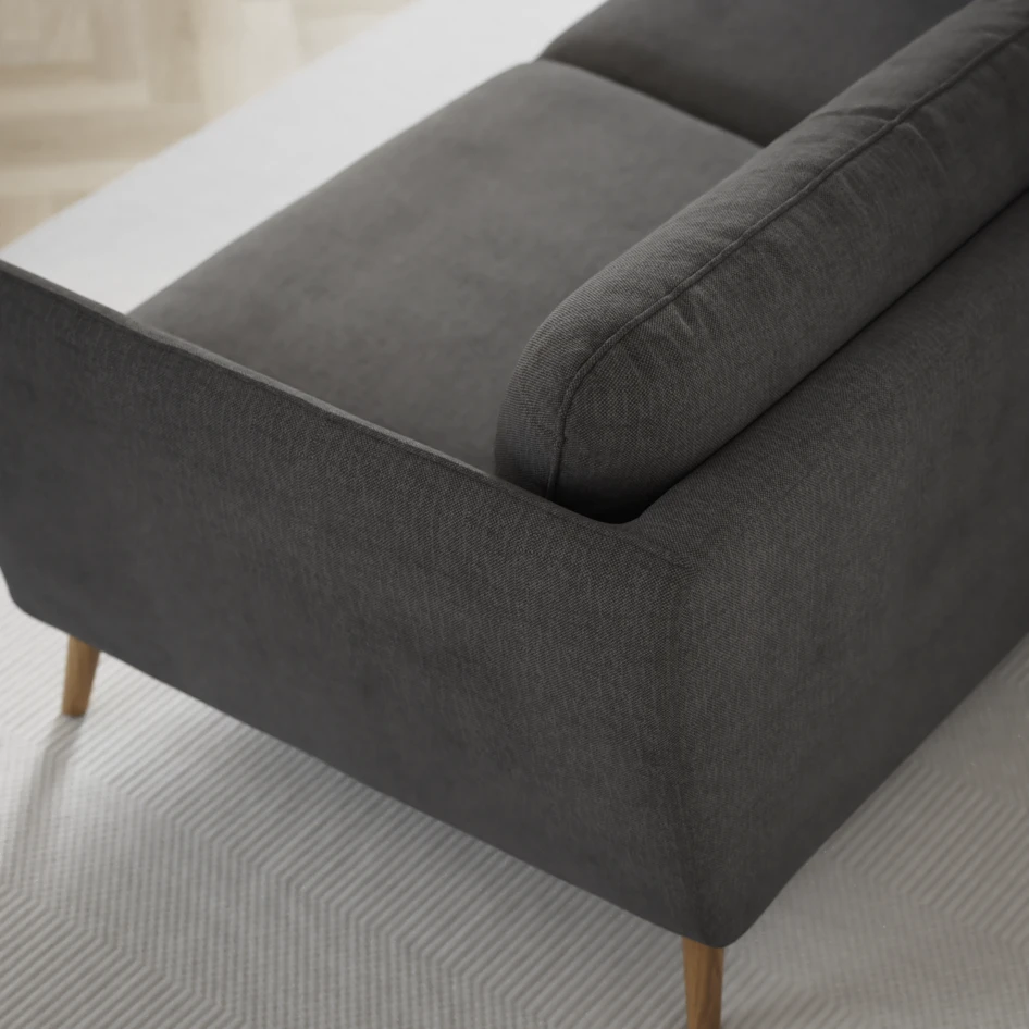 Madison - 2-sits soffa med divan vänster och schäslong höger - Grå