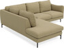 Madison - 2-sits soffa med divan vänster - Gul