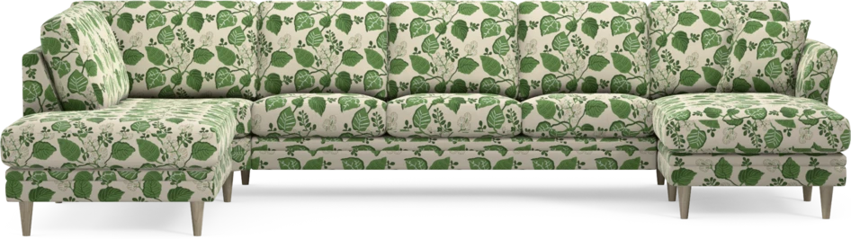 Eden - 3-sits soffa med divan vänster och schäslong höger - Flerfärgad