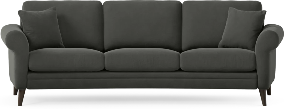 Eden - 3-sits soffa svängd - Grå