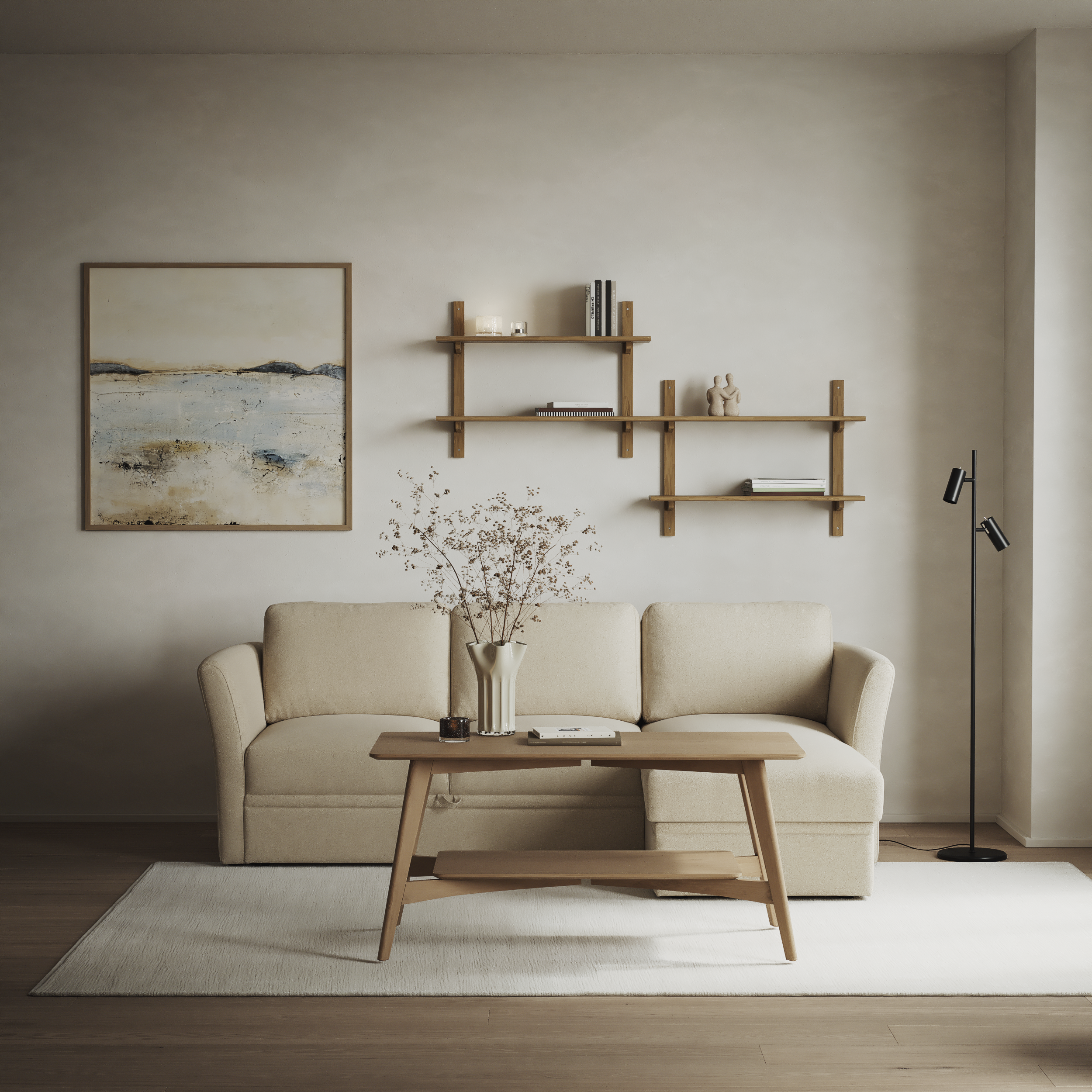 Öland - Bäddsoffa med schäslong höger - inspiration