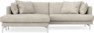 Harper - 4-sits med schäslong XL vänster - Beige