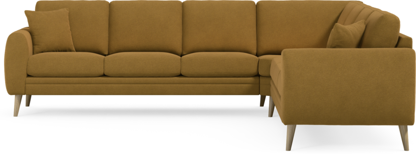 Eden - Hörnsoffa, 3+3-sits - Gul