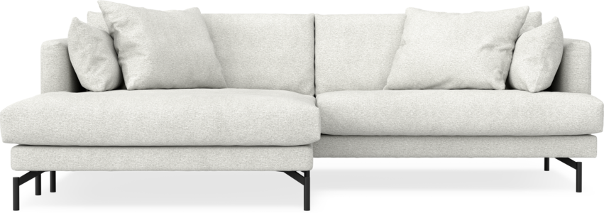 Harper - 4-sits med schäslong XL vänster - Vit