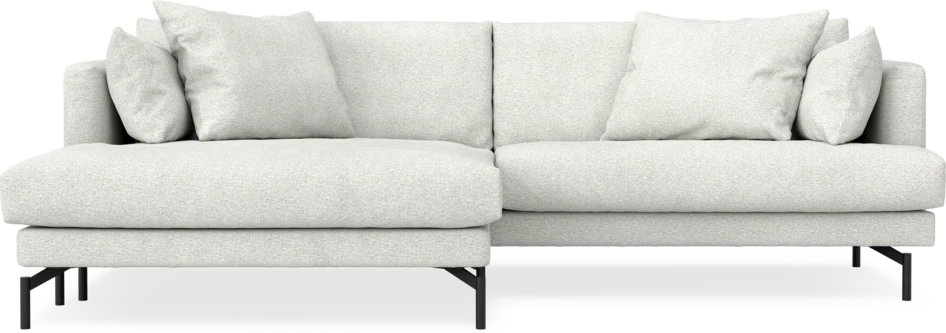 Harper - 4-sits med schäslong XL vänster - Vit
