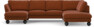 Madison Lux - 2-sits soffa med schäslong vänster och divan höger - Röd