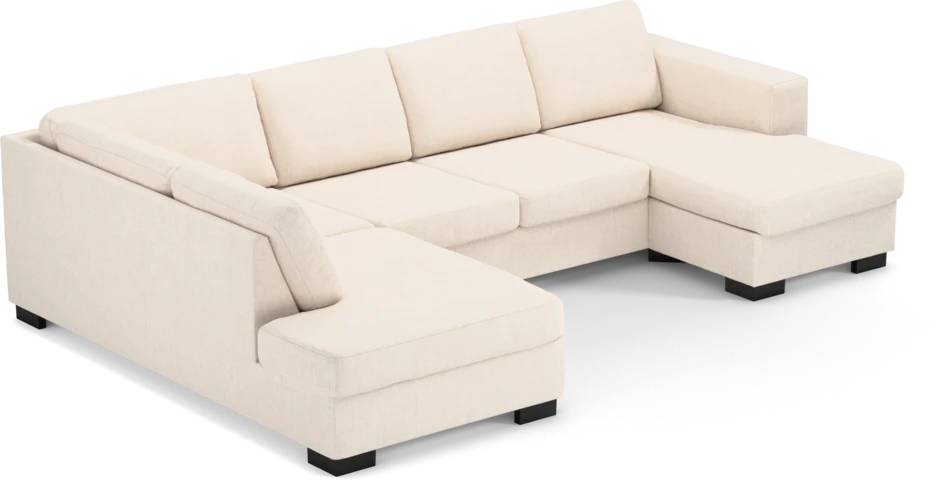 Nevada - 3-sits soffa med divan vänster och schäslong höger - Vit